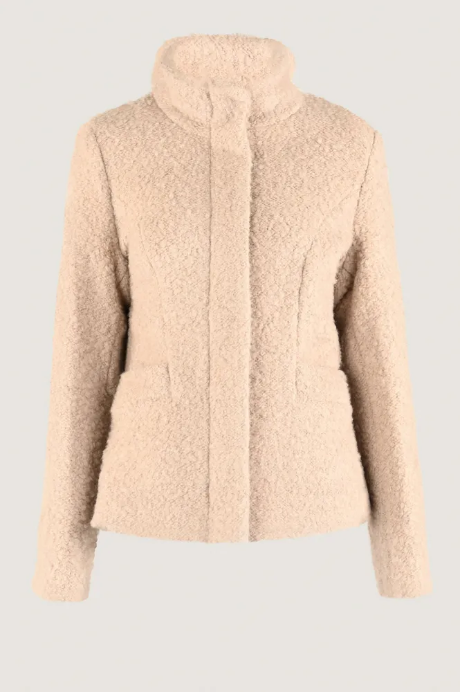 GIACOMO WOLLEN JAS BEIGE  