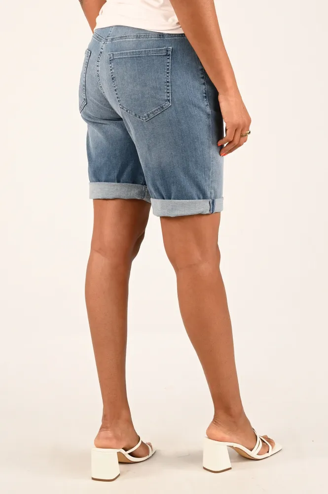 MAC SHORT BLUE DENIM  