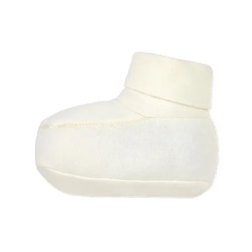 1+ in the family tito newborn socks organic plain jersey ecru | slofjes