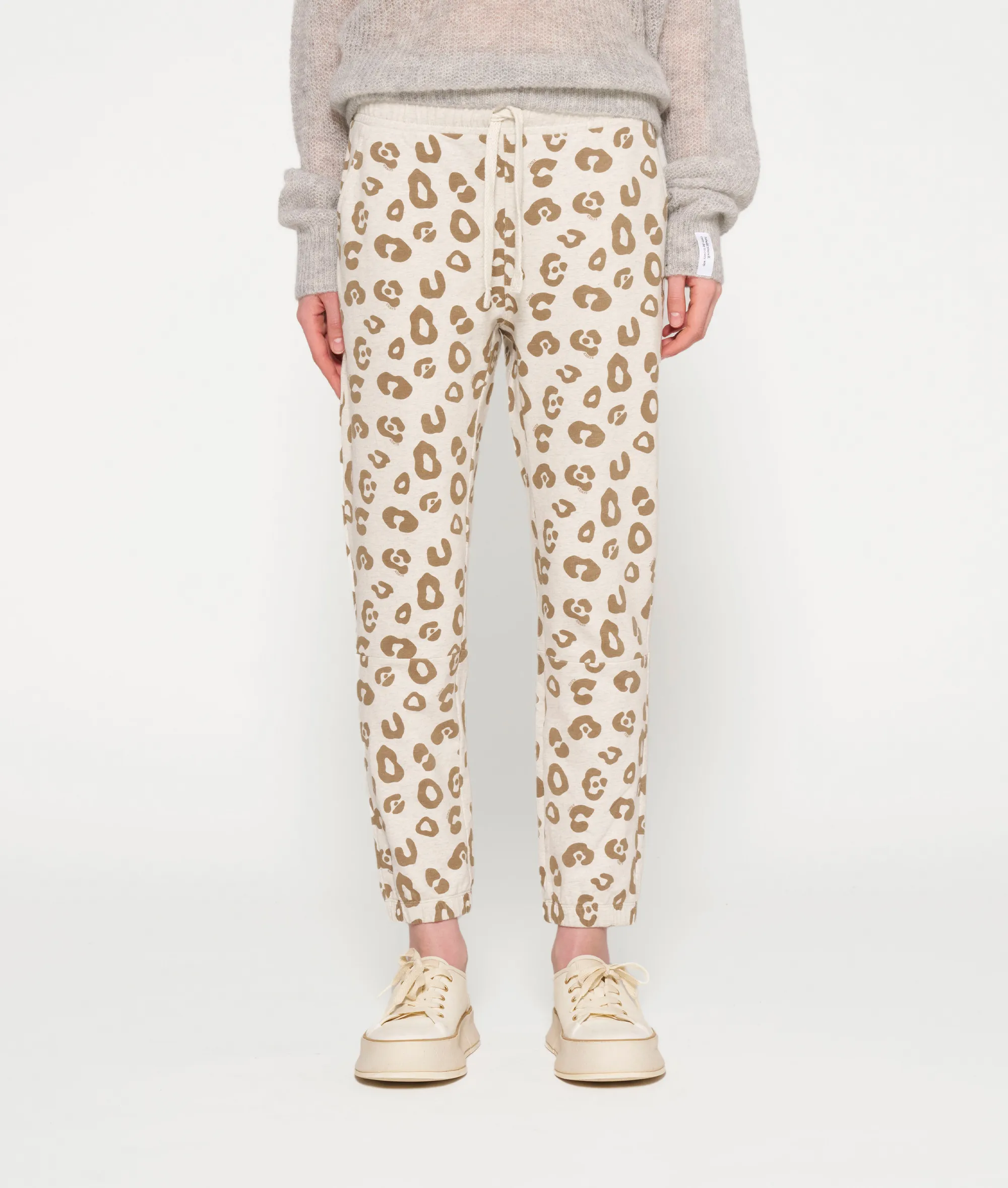 10 DAYS CROPPED JOGGER LEOPARD SOFT WHITE MELEE 200064203