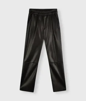 10Days, 20-041-3204 Leather look cropped jogger, 1012 black