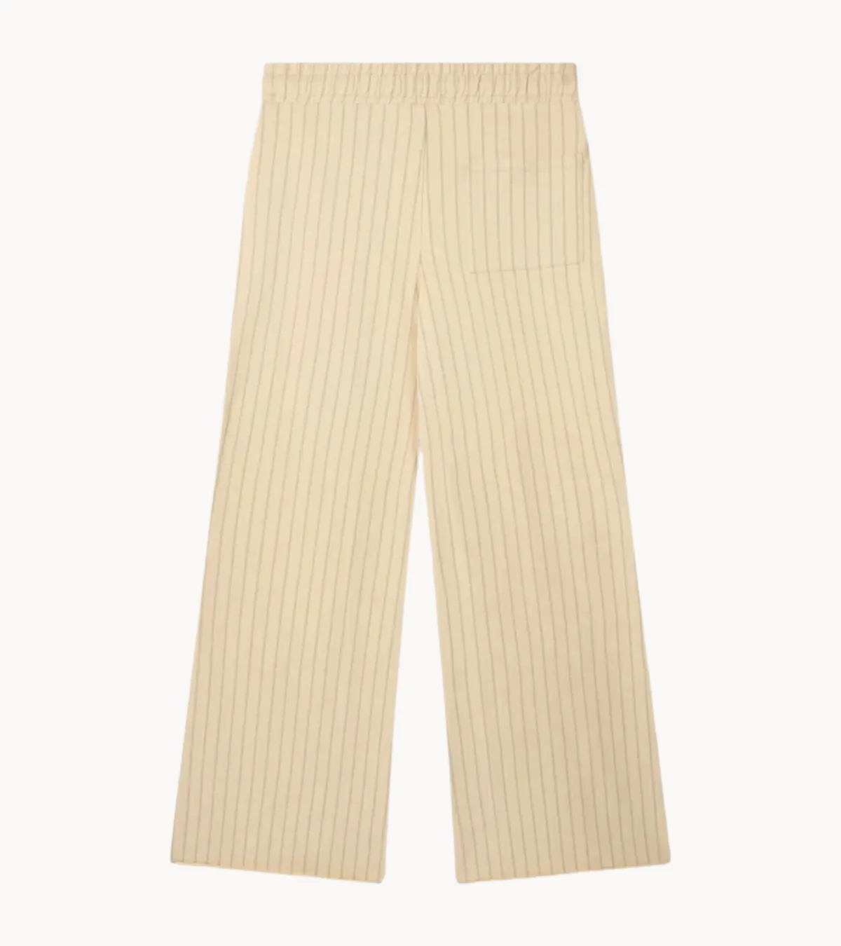 10DAYS Broek flared jogger pinstripe light latte