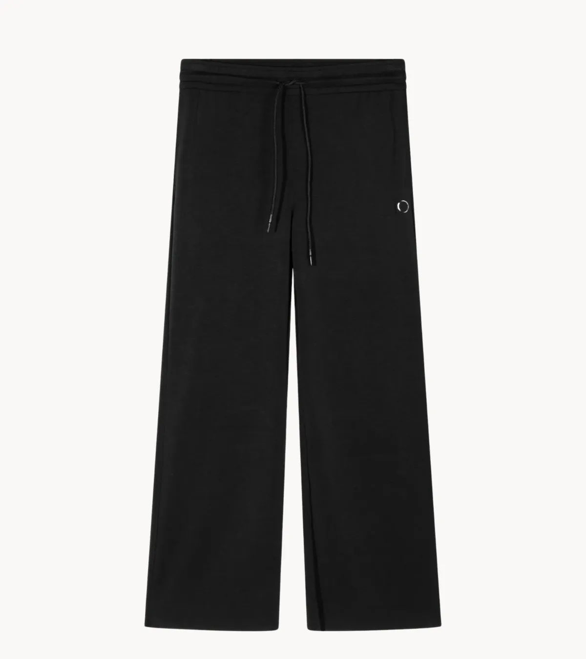 10DAYS Broek flared jogger scuba Black