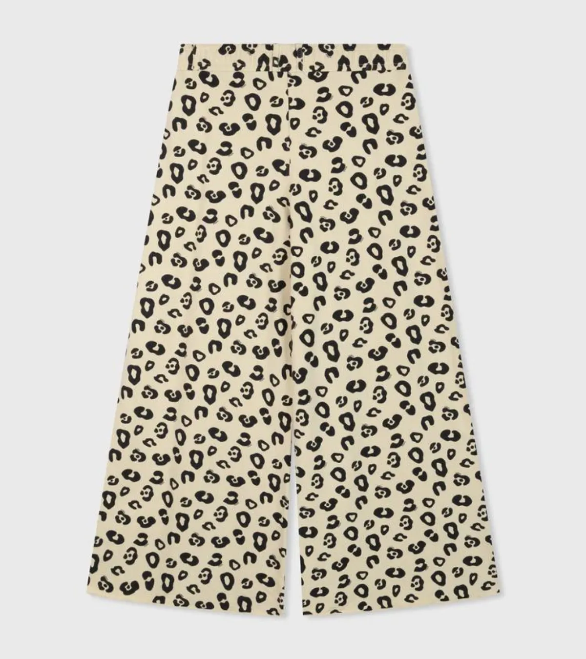 10DAYS Broek wide jogger leopard oyster