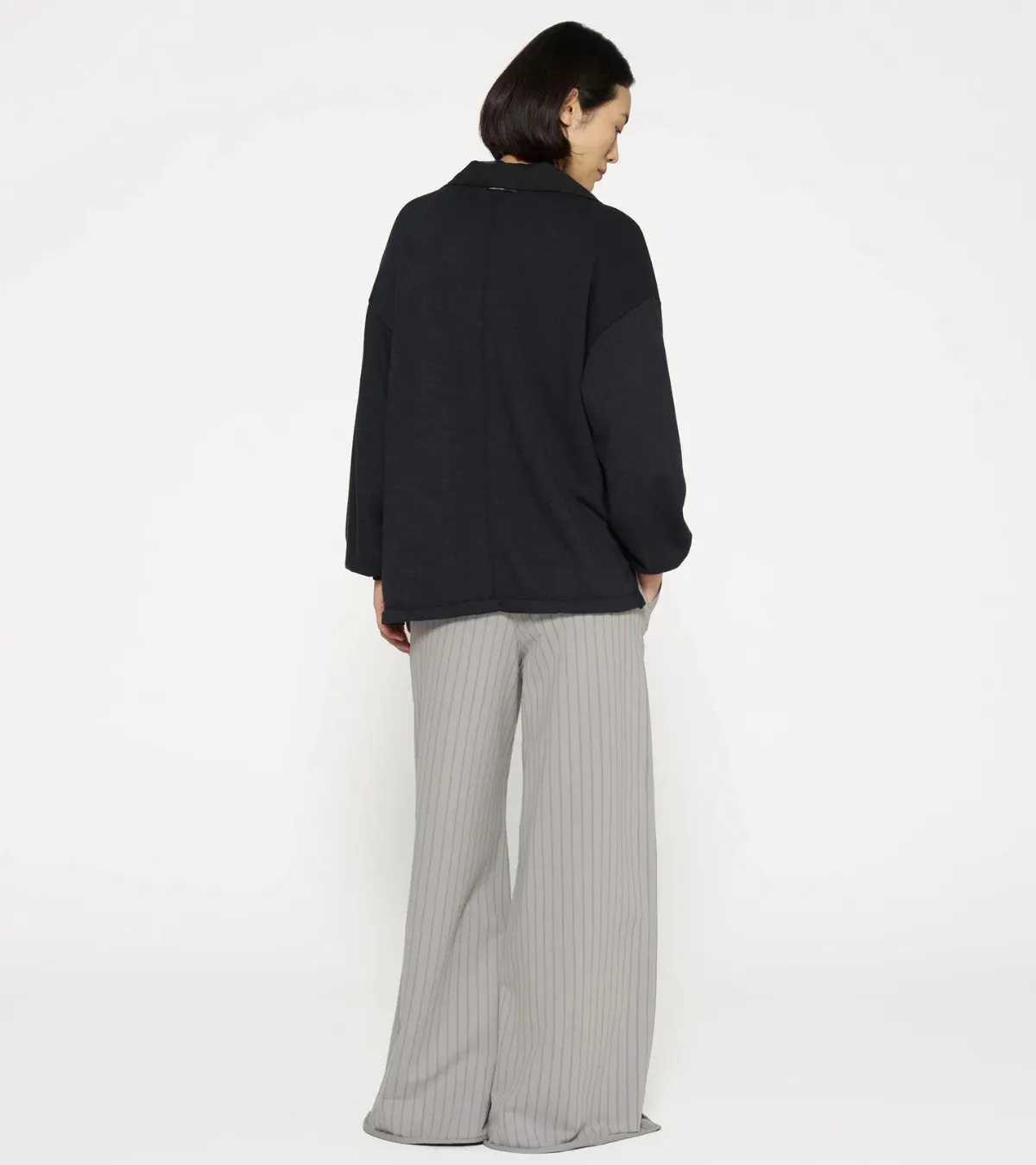 10DAYS Broek wide jogger pinstripe pinstripe