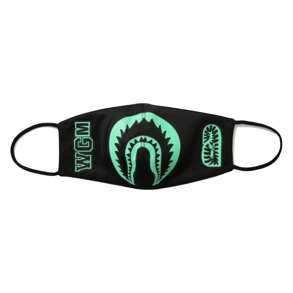 A Bathing APE Glow In The Dark Face Mask Black Unisex