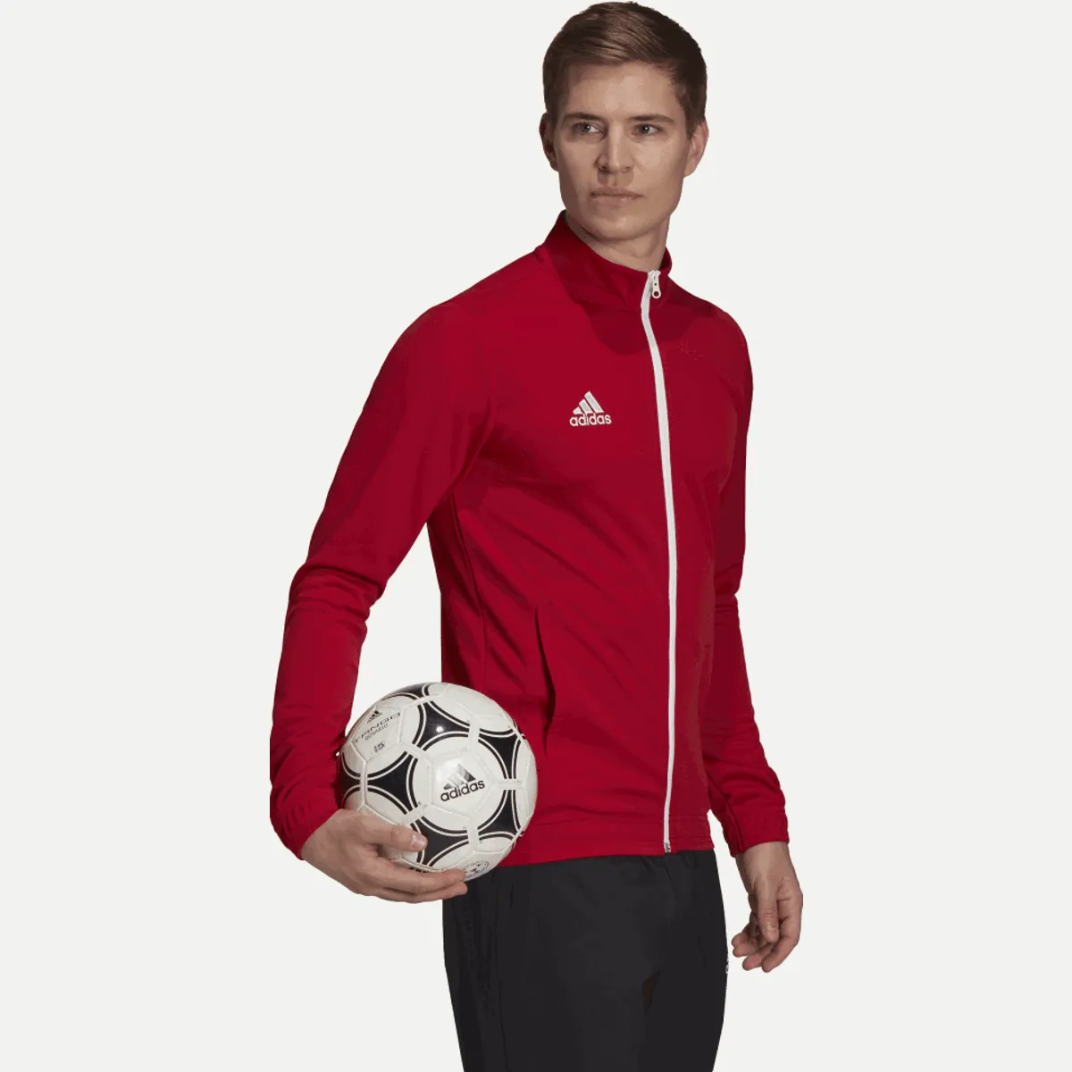 ADIDAS ENTRADA 22 TRAININGSVEST HEREN  ROOD