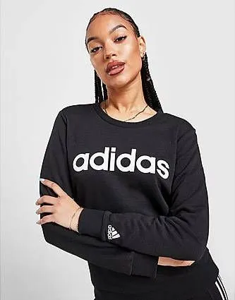 Adidas Essentials Logo Sweatshirt Black/White Dames