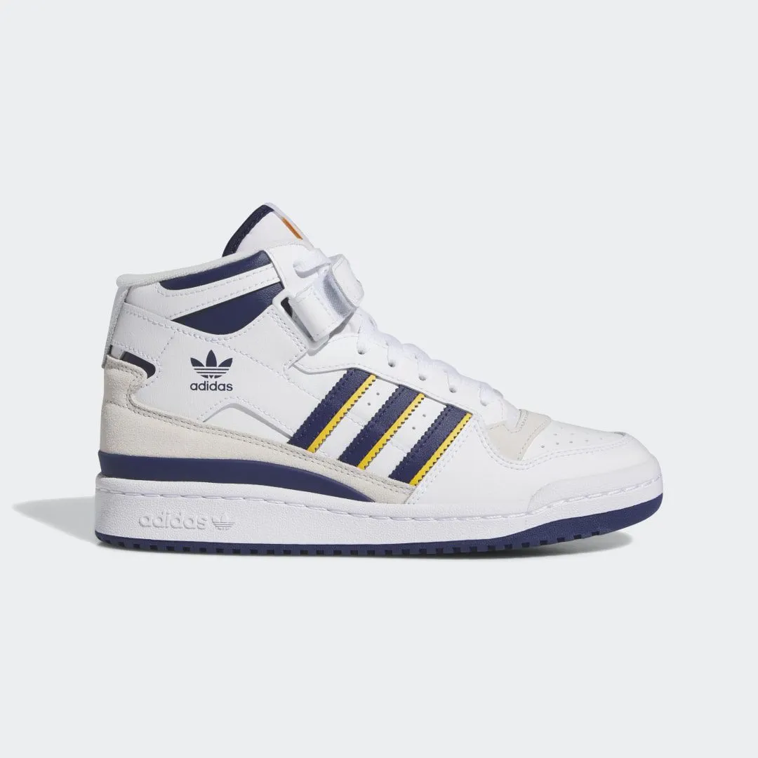 adidas Forum Mid Cloud White / Dark Blue / Crew Yellow (IE7416)
