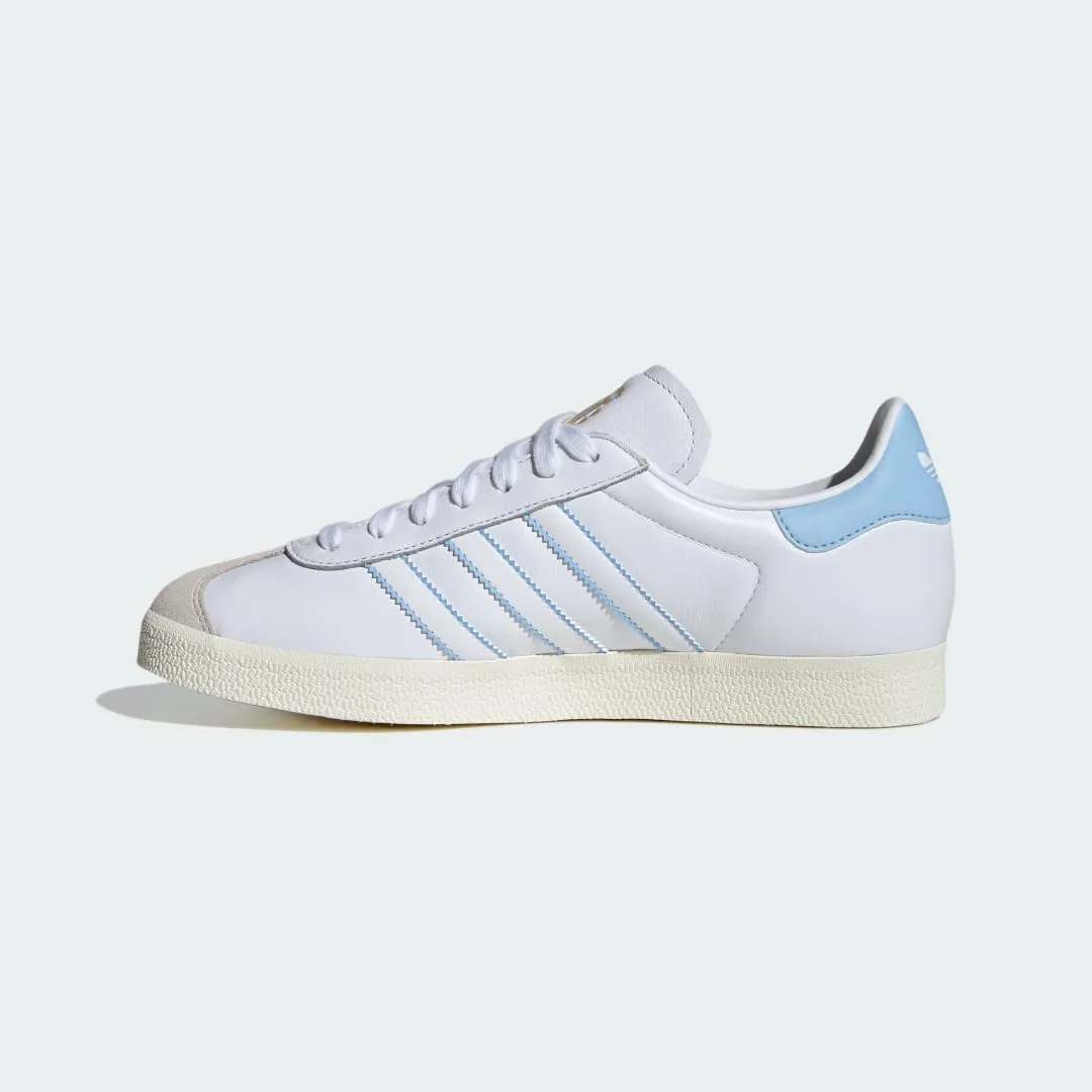 adidas Gazelle Argentina Cloud White / Glow Blue / Off White (ID3718)
