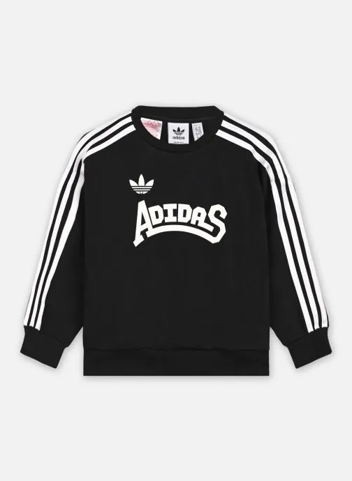      ADIDAS ORIGINALS CREW  SWEATSHIRT NON ZIPPé  FILLE  ZWART   