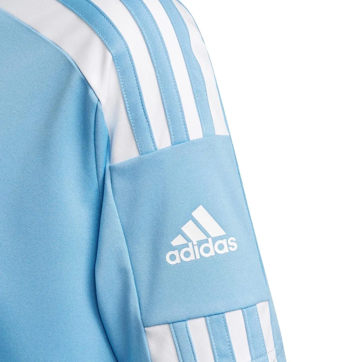 ADIDAS SQUADRA 21 SHIRT KORTE MOUW KINDEREN  HEMELSBLAUW / WIT