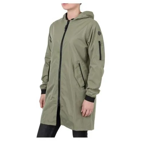 Agu Urban Outdoor Long Bomber Pistachio Regenjas Dames