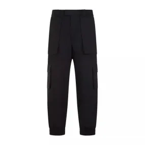 Alexander McQueen  Black Cotton Cargo Pants Black