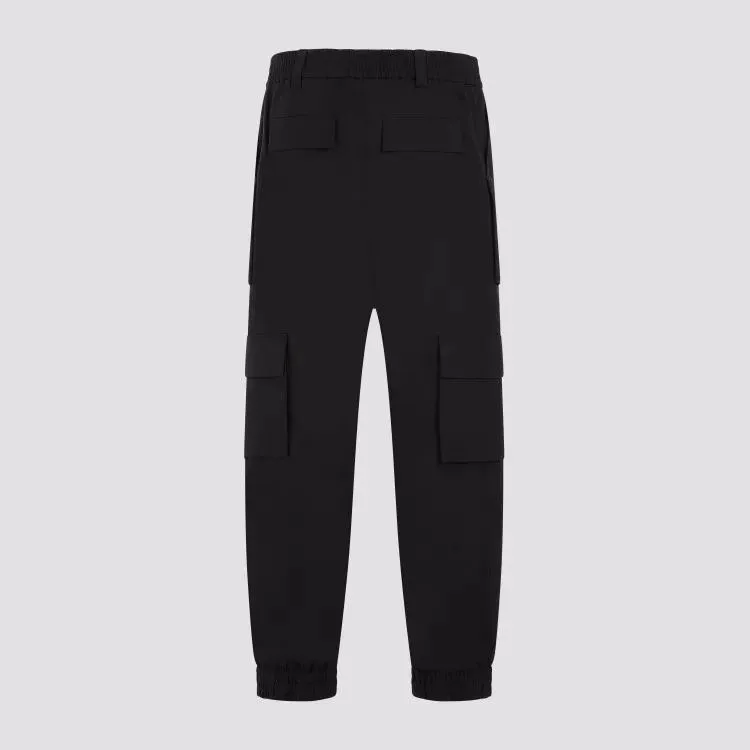 Alexander McQueen  Black Cotton Cargo Pants Black