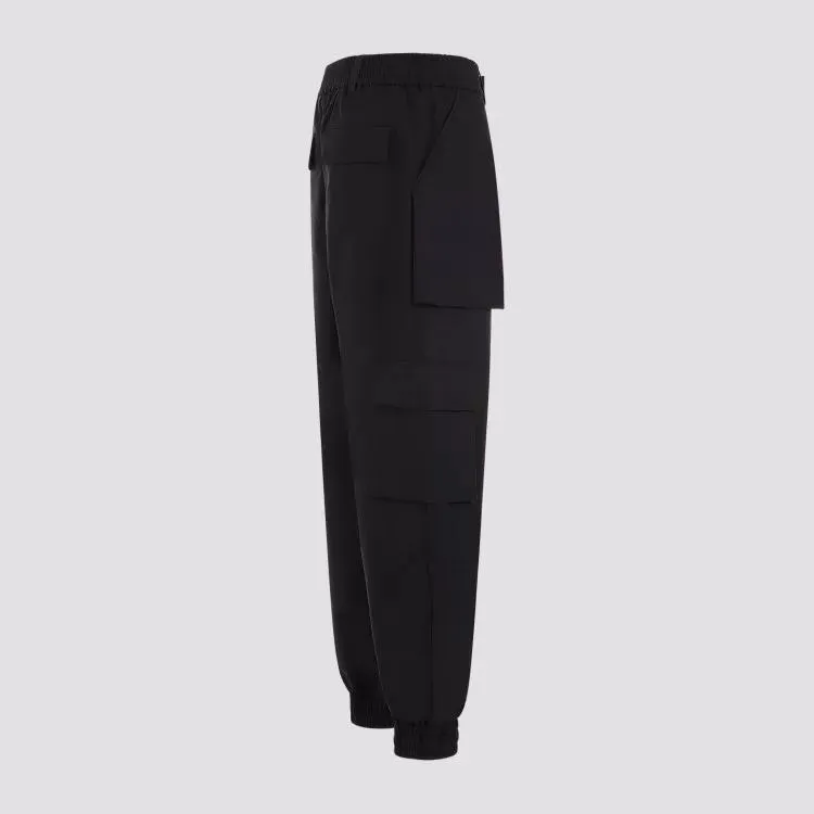 Alexander McQueen  Black Cotton Cargo Pants Black