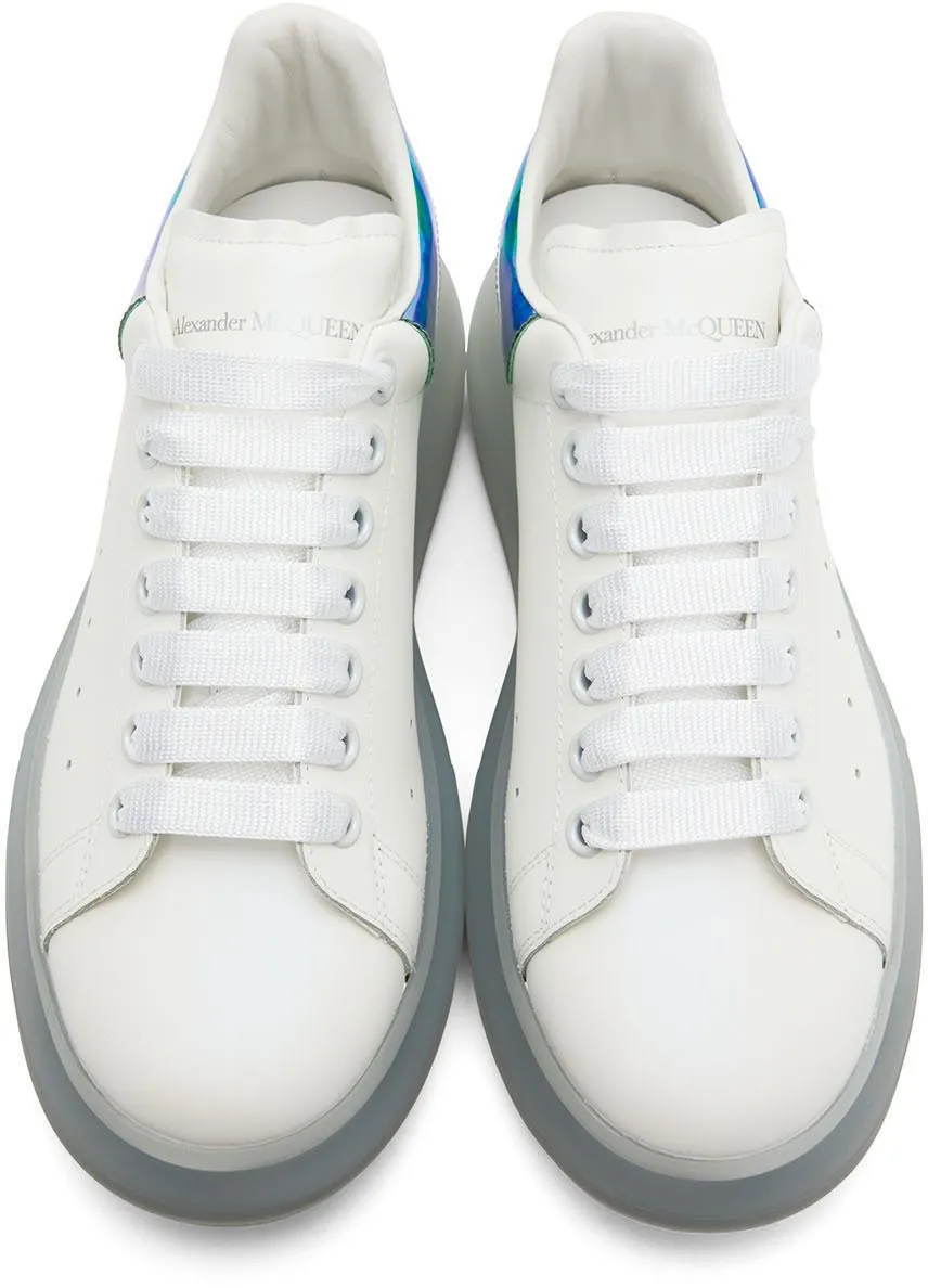 Alexander McQueen White & Multicolor Oversized Sneakers (610812WIBS14535)