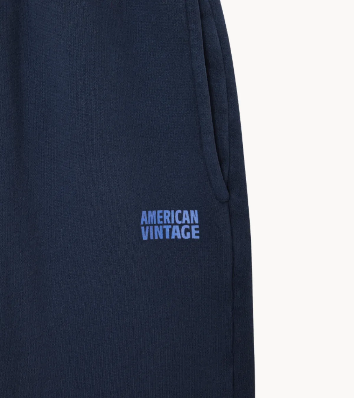 American Vintage Broek jogger Izubird MARINE VINTAGE