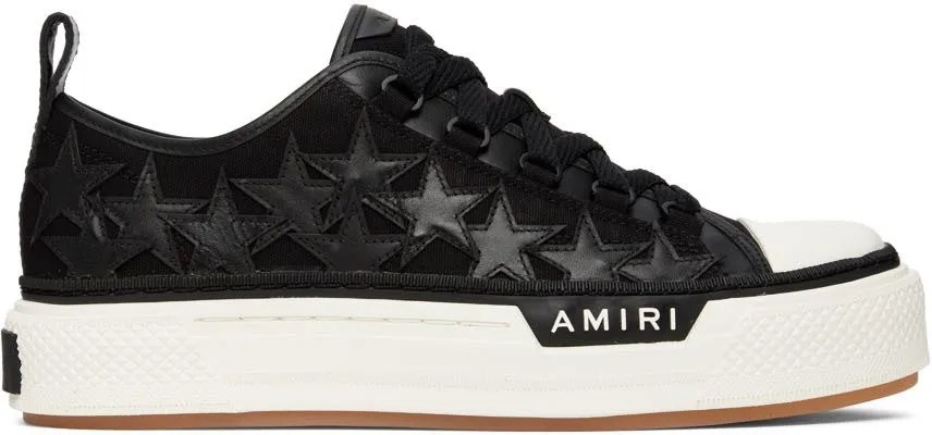 AMIRI BLACK STARS COURT LOWTOP BLACK / WHITE (PF22MFS014004)