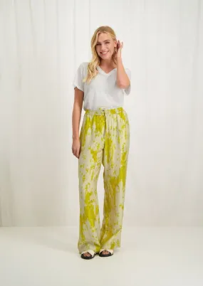 Ariel Pants Lime Marble