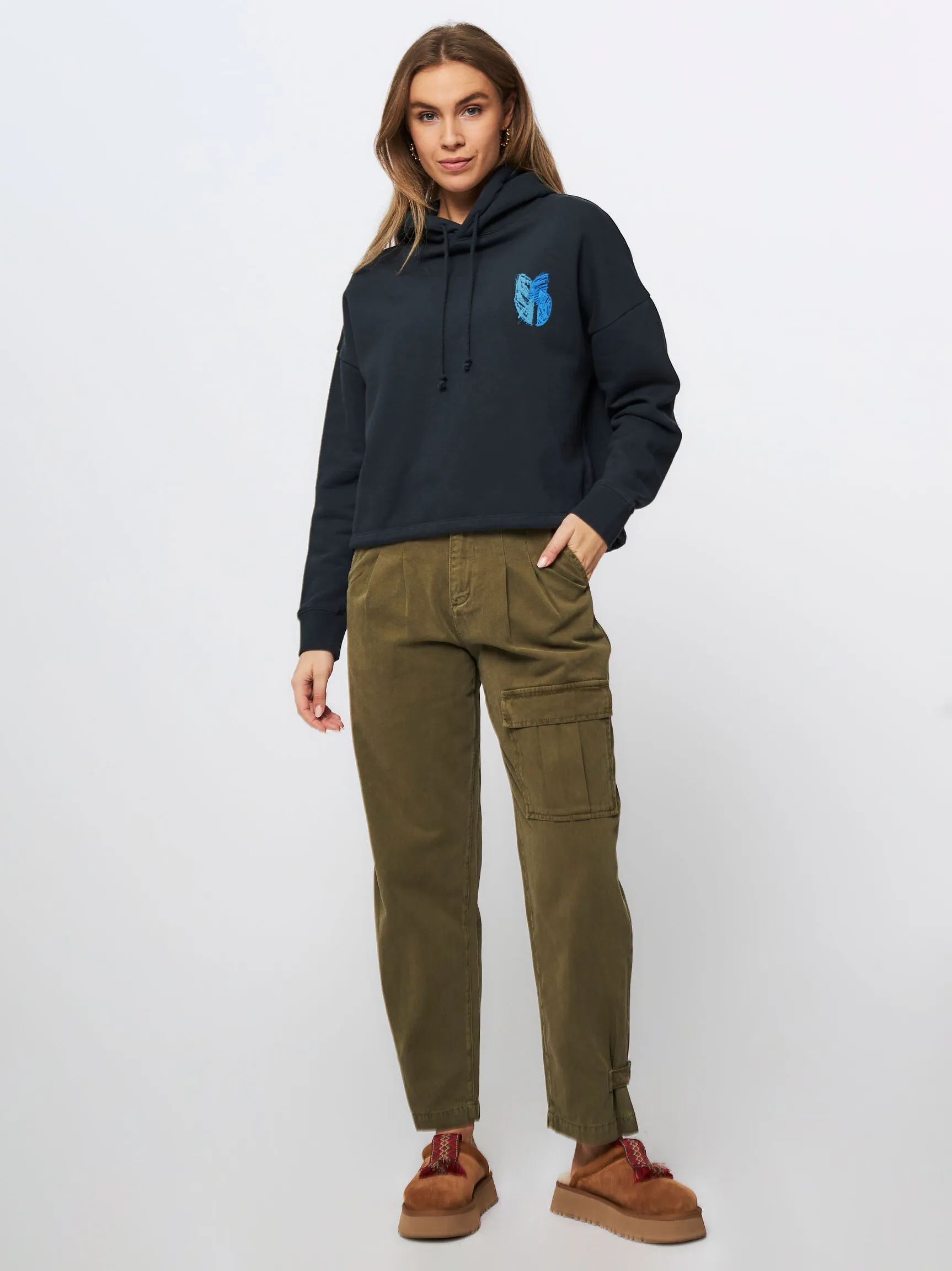 ba&sh Daniel, katoenen hoodie met print