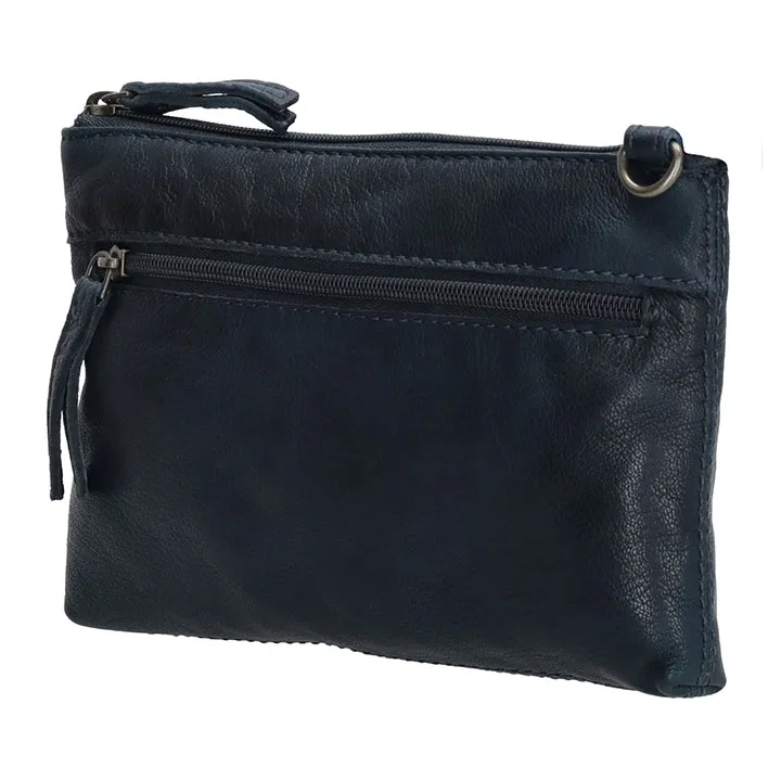 Beagles Leather Clutch/Schoudertasje Maspalomas Blauw