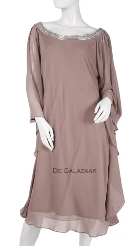 Beige cocktailjurk  - 2023123 