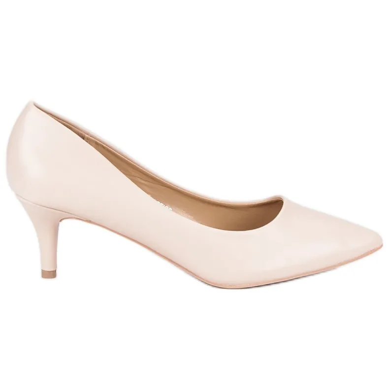 Beige hoge hakken