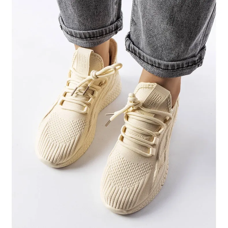 Beige sneakers van Big Star LL274714