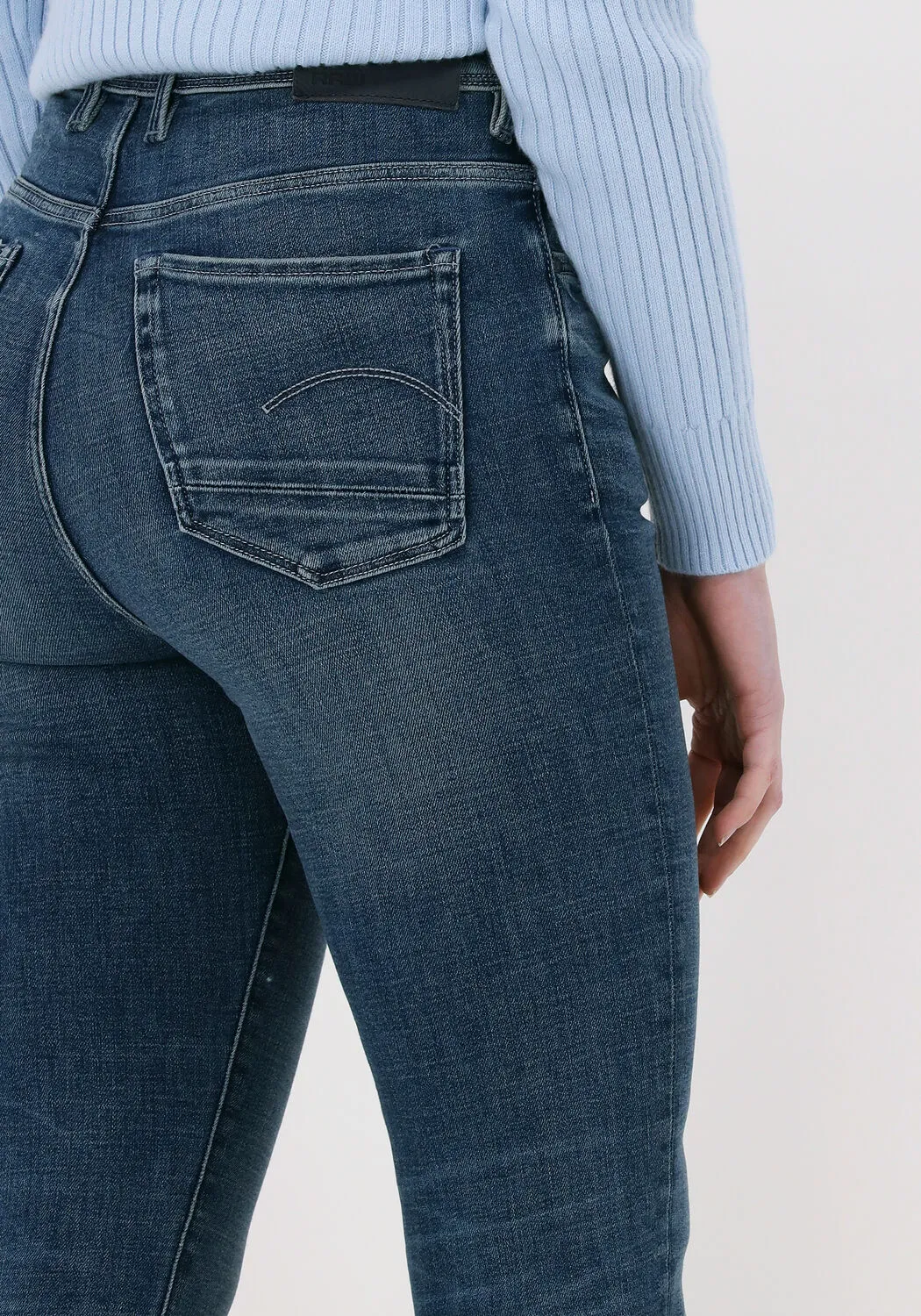 BLAUWE GSTAR RAW SKINNY JEANS KAFEY ULTRA HIGH SKINNY
