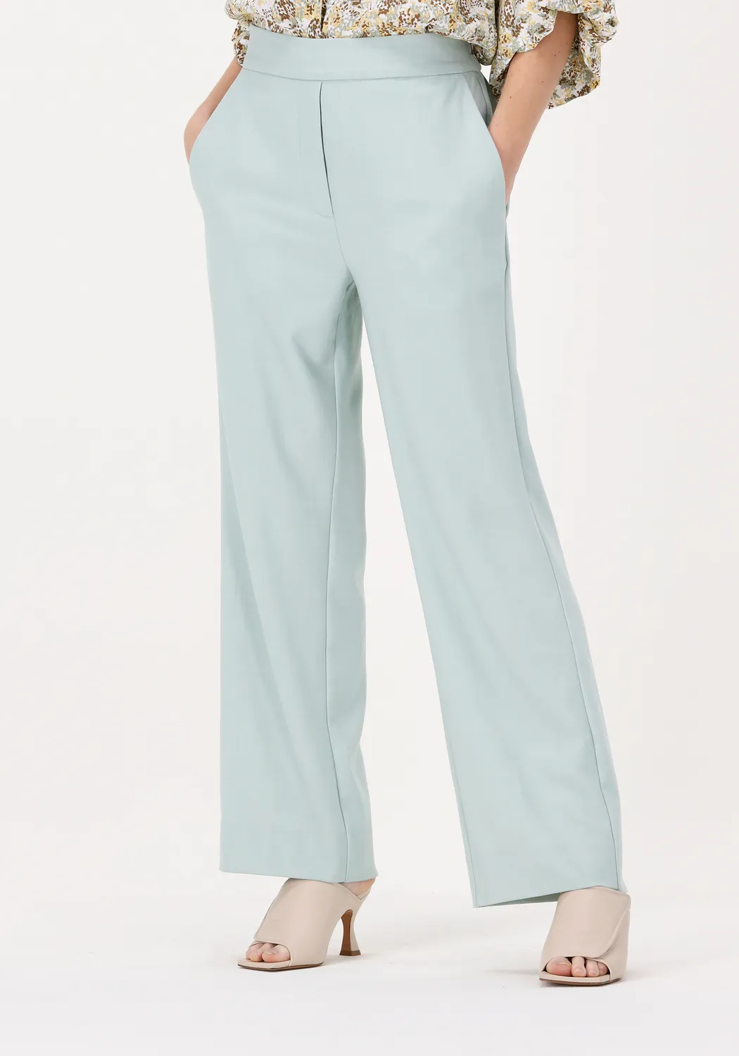 blauwe second female pantalon primula trousers