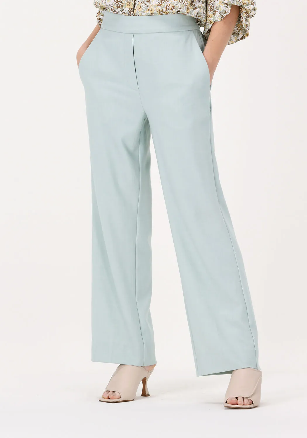 blauwe second female pantalon primula trousers