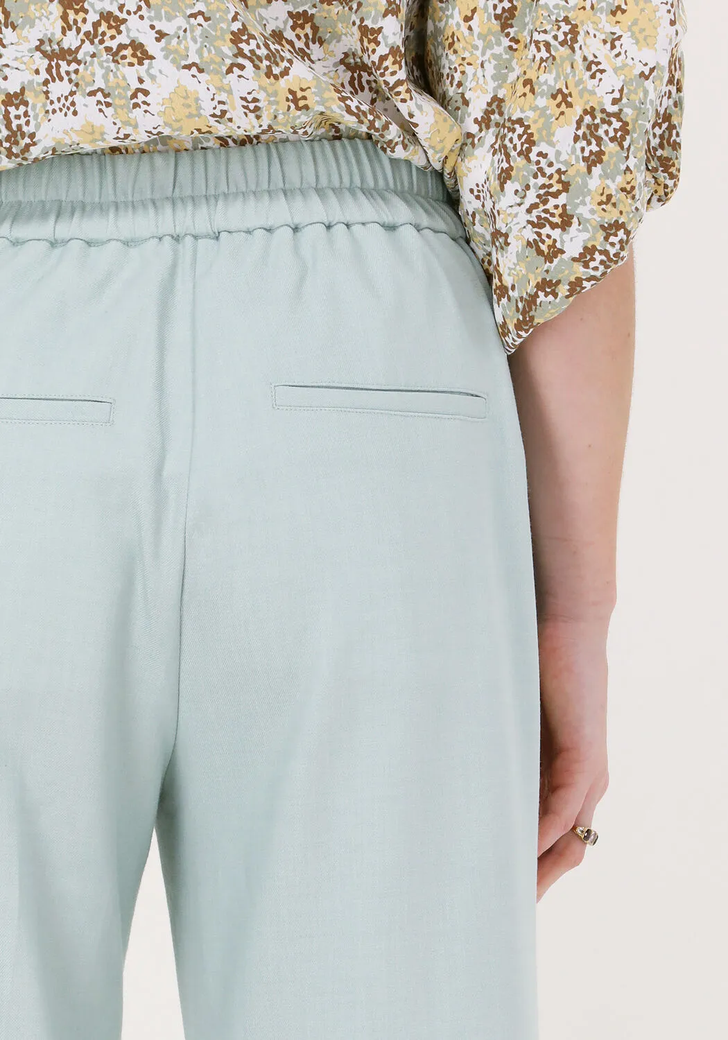 blauwe second female pantalon primula trousers