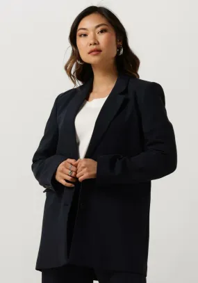 blauwe selected femme blazer slfrita ls relaxed blazer