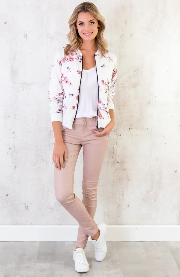 Bloemen Jacket Wit
