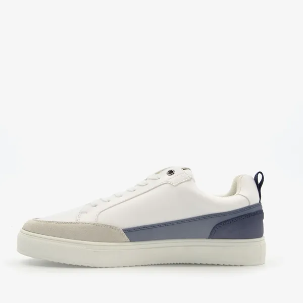 Blue Box lage heren sneakers met blauwe details