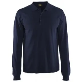 Blåkläder 3388-1050 Piqué long sleeve Marineblauw