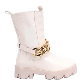 BM Hoge Chelsea laarzen Parade Beige