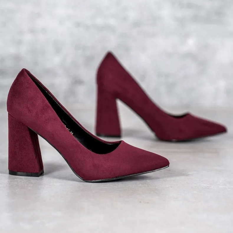 Bourgondische VICES pumps rood