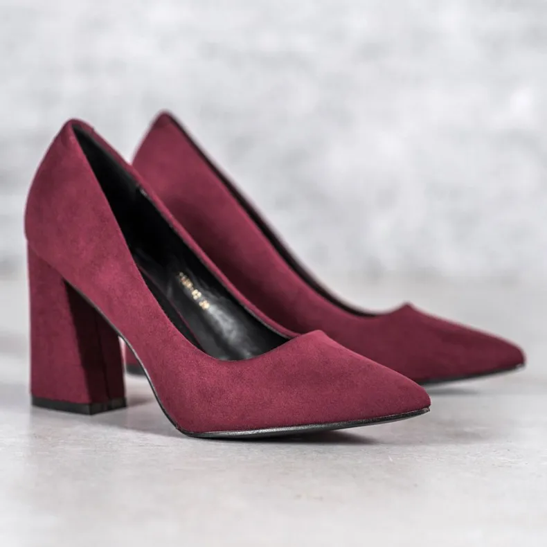 Bourgondische VICES pumps rood