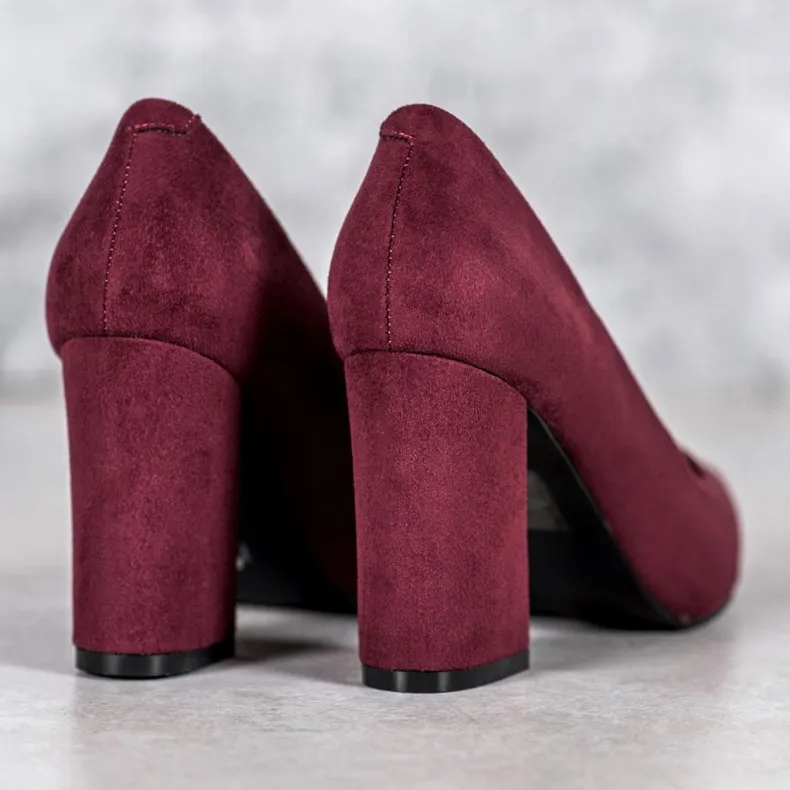 Bourgondische VICES pumps rood