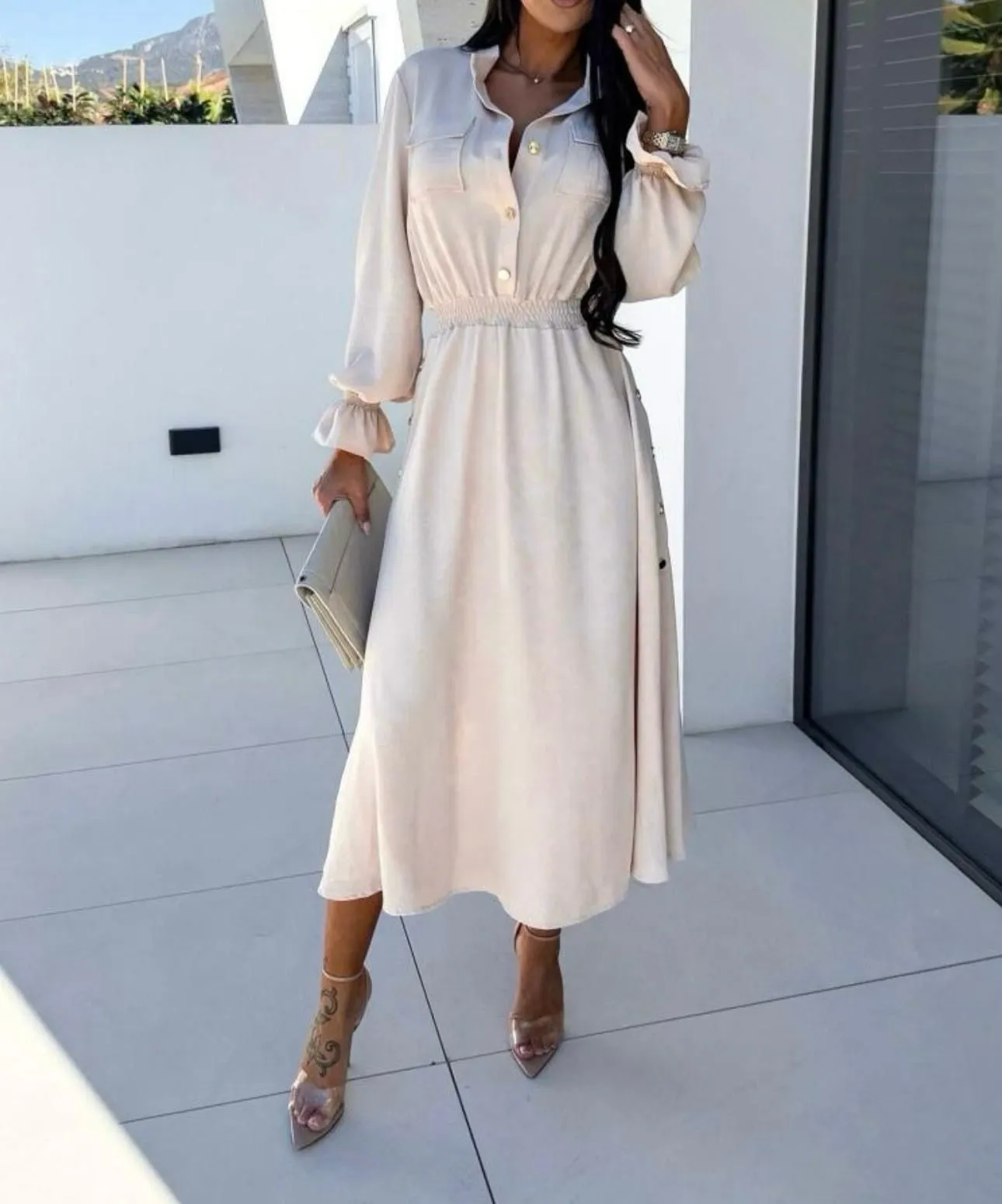 By Hilke Dress Lois Beige