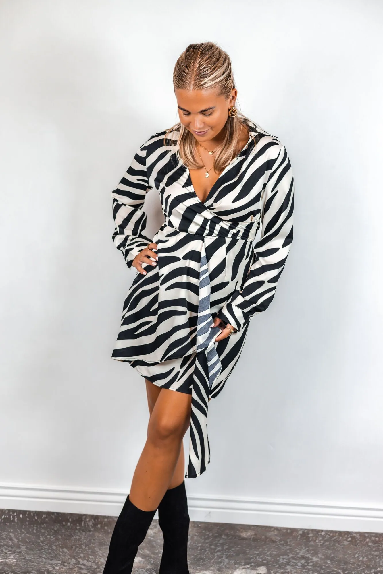 By Hilke Zebra Linneth Dress 