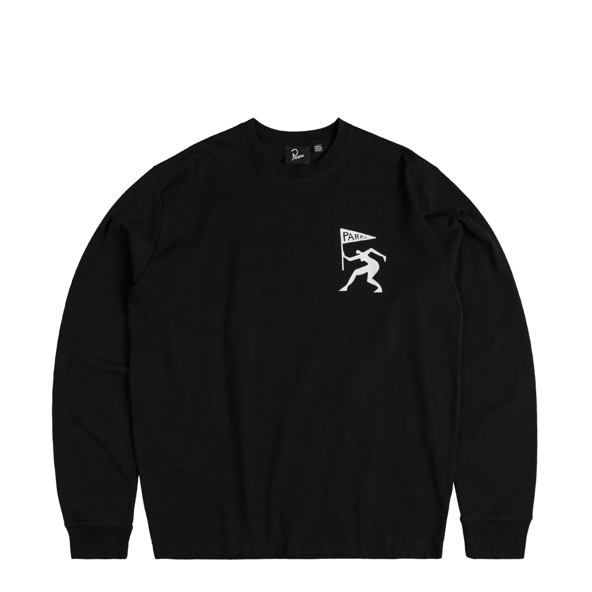BY PARRA NEUROTIC FLAG LONGSLEEVE TSHIRT BLACK
