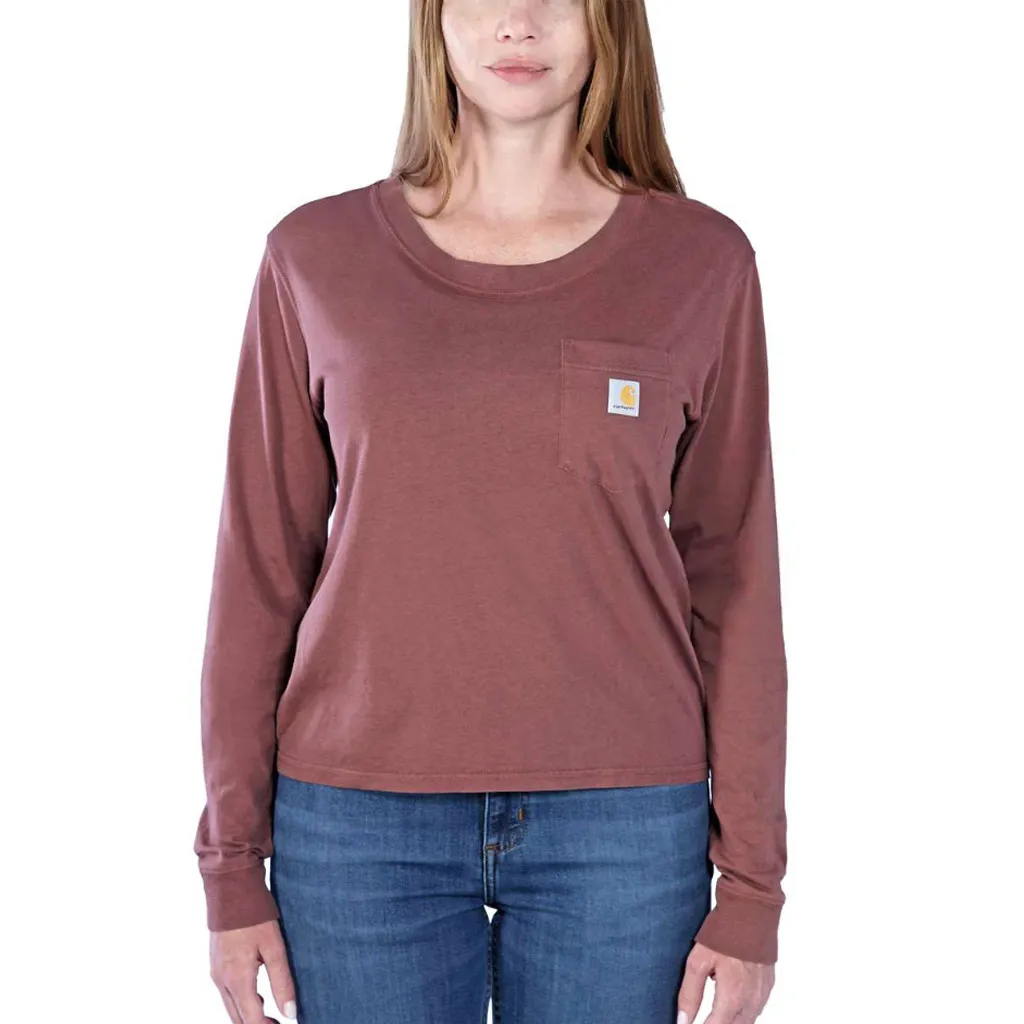 CARHARTT LIGHTWEIGHT LONGSLEEVE SABLE POCKET TSHIRT DAMES