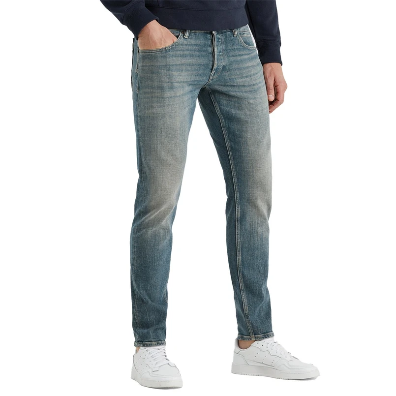 CAST IRON HEREN BROEK CTR2408706GBS MID BLUE DENIM