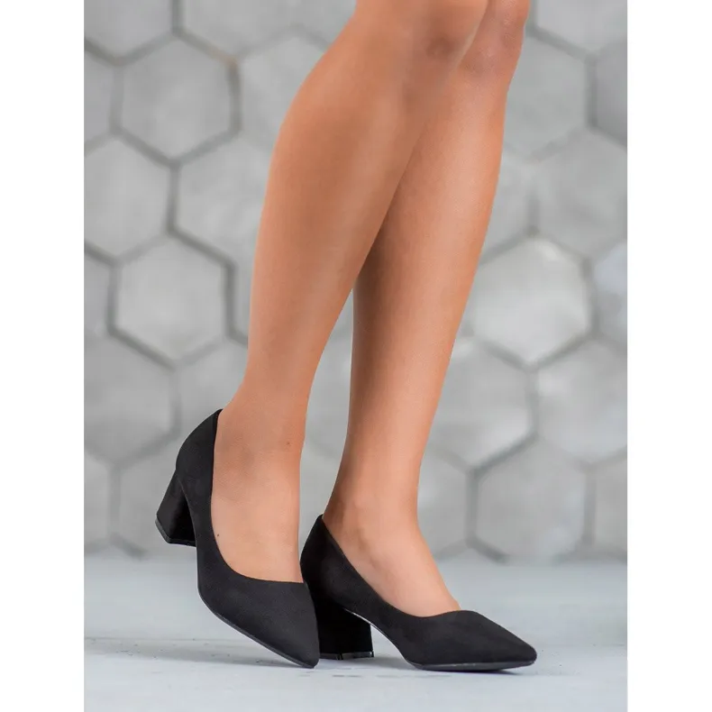 Ch. Creation Zwarte Pumps In Spitz