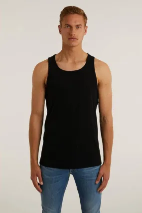 CHASIN' slim fit singlet Tank black