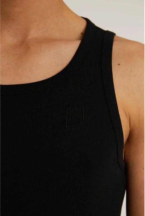 CHASIN' slim fit singlet Tank black