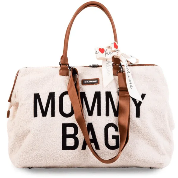 CHILD HOME Mommy Tas Teddy oud wit